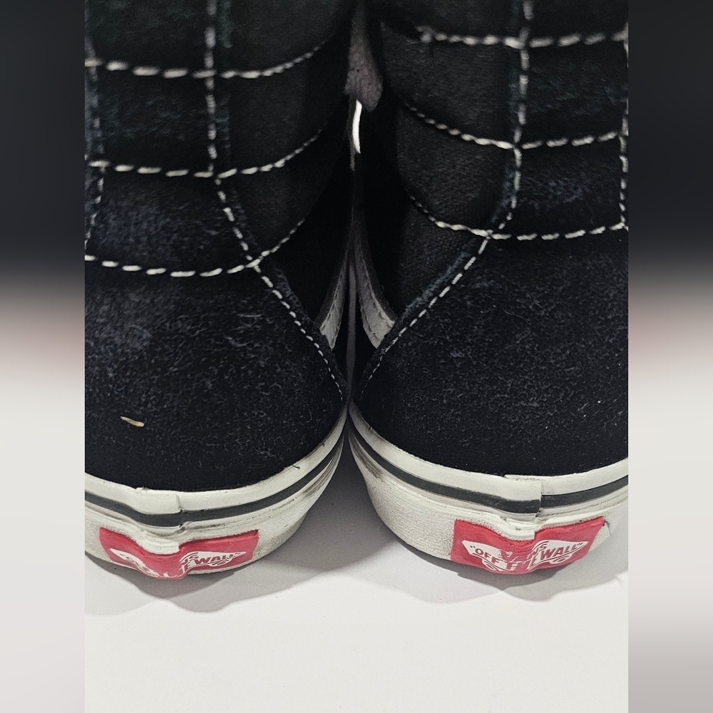 Vans High Top Black Suede Skater Little Kid Boy Girl Size 3 SK8-Hi - Picture 8 of 11